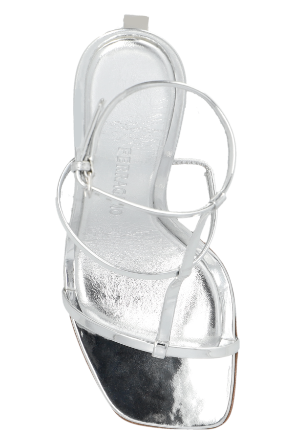 Silver 'Elina' sandals FERRAGAMO - SchaferandweinerShops